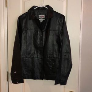 Roxy leather jacket size Large youth